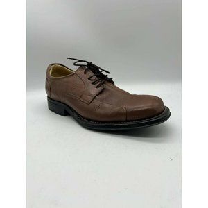 Studio Belvedere Mens Bay Bridge Oxford Dress Shoes Brown Split Toe Leather 8 D